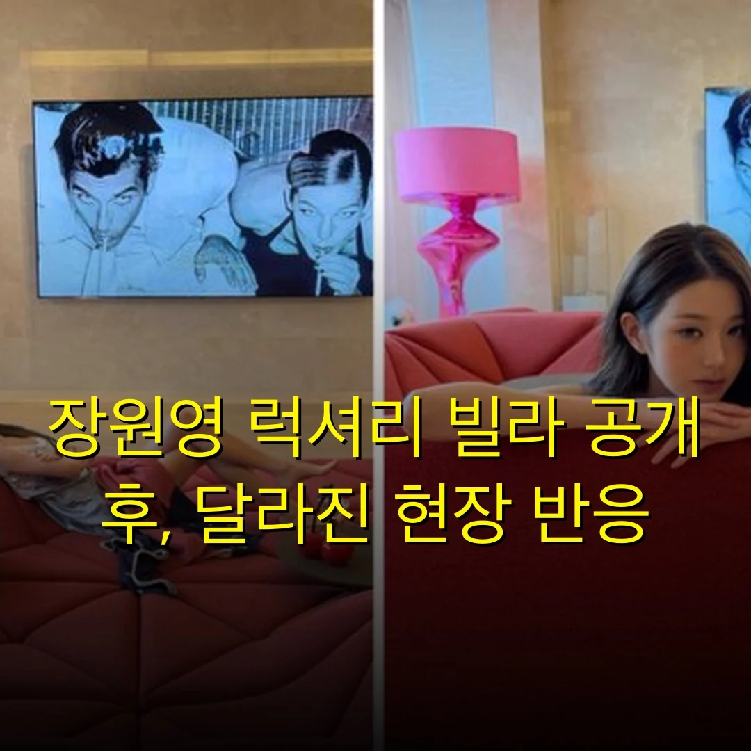 장원영 럭셔리 빌라 공개 후, 달라진 현장 반응