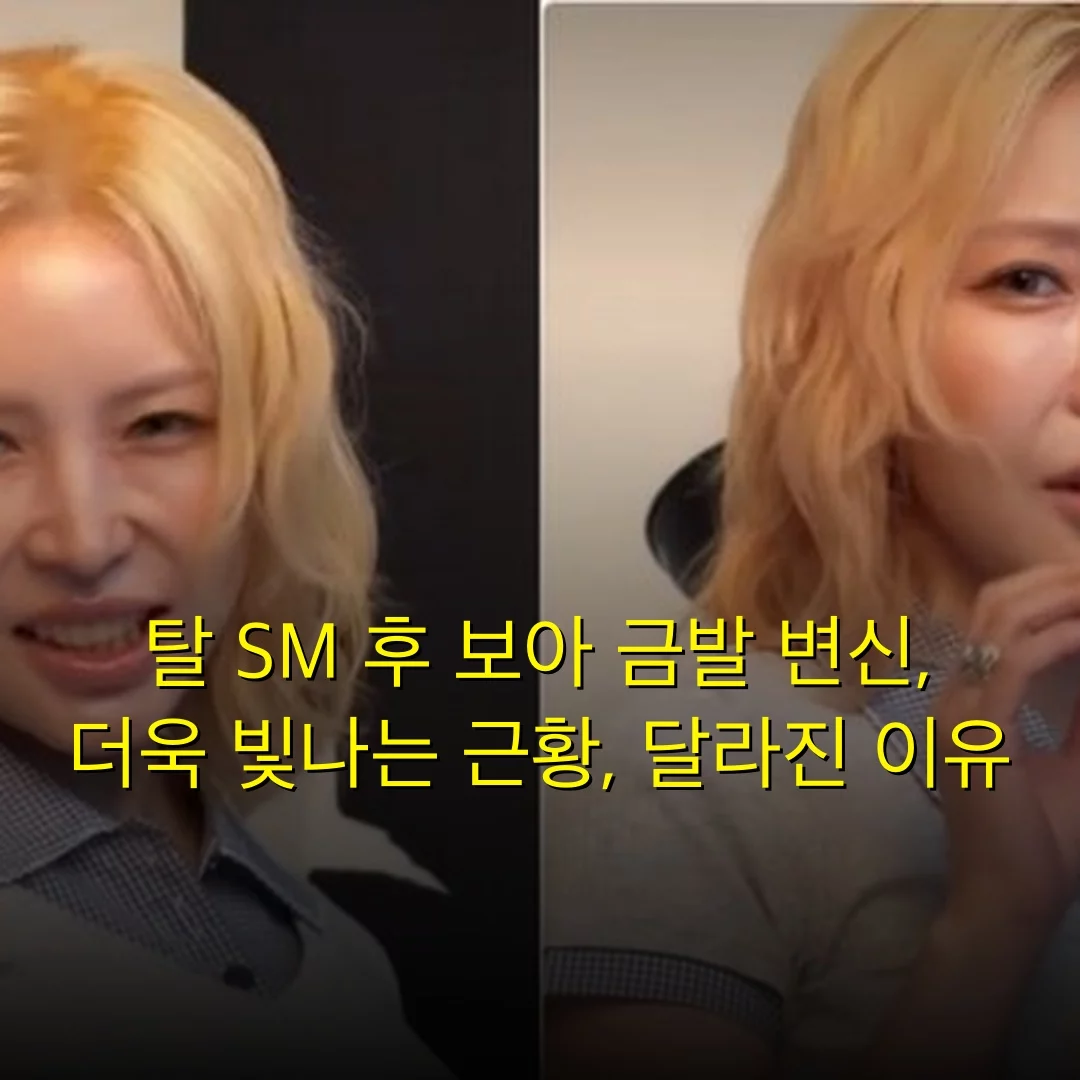 탈 SM 후 보아 금발 변신, 더욱 빛나는 근황, 달라진 이유