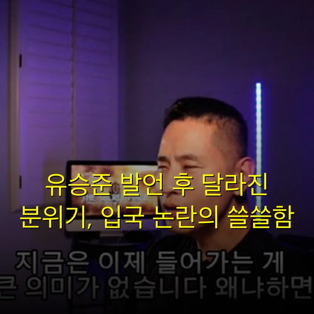 유승준 발언 후 달라진 분위기, 입국 논란의 쓸쓸함